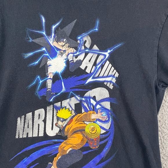 VTG Naruto Sasuke Shonen Jump Tee Shirt Youth Boys Size Small Y2K - Picture 2 of 7